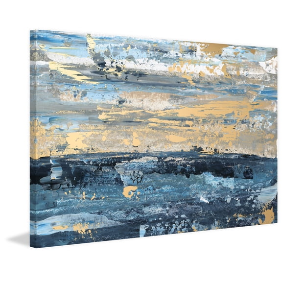 Large Ocean Wall Art Canvas Print - Coastal Home Decor, Modern Painting, 60x40 inch