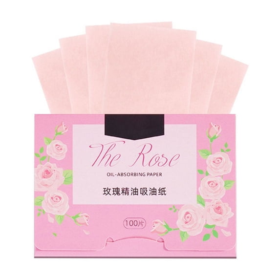 Large Oil Absorbing Paper - 1 Piece Green Tea Facial Blotting Sheet, Makeup Protective Tissue, Instant Oil Control, Portable Size 3.93x2.75in, Gentle on Skin, Convenient for Home, Office