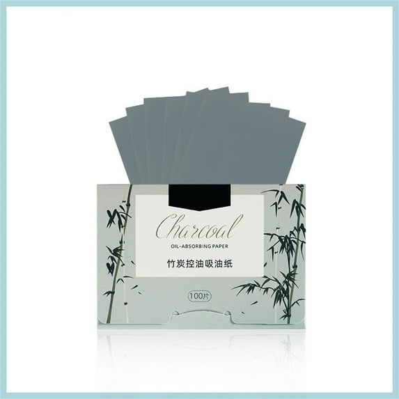 Large Oil Absorbing Paper - 1 Piece Green Tea Facial Blotting Sheet, Makeup Protective Tissue, Instant Oil Control, Portable Size 3.93x2.75in, Gentle on Skin, Convenient for Home, Office