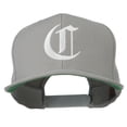 thumbnail image 1 of Large Old English C Embroidered Flat Bill Cap - Silver OSFM, 1 of 5
