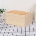 Large Open Top Desktop Organizer Innovative Solid Wood Storage Box