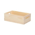 Large Open Top Desktop Organizer Solid Wood Storage Purpose Toolbox For