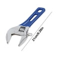 thumbnail image 1 of Large Opening Adjustable Wrench,Short Handle Multipurpose Tool for Tight Spaces,Durable Chrome Vanadium Steel Wrench for Pipe Repairs,Automotive Maintenance,and Mechanical Work-B, 1 of 4