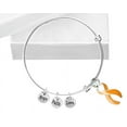 thumbnail image 1 of Large Orange Ribbon Awareness Retractable Bracelet, 1 of 2