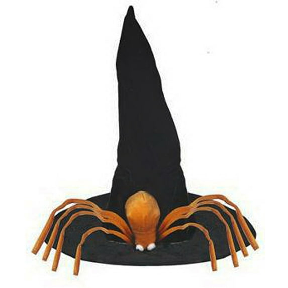Large Orange Spider Witch's Hat by Ganz -Halloween Witch Hat