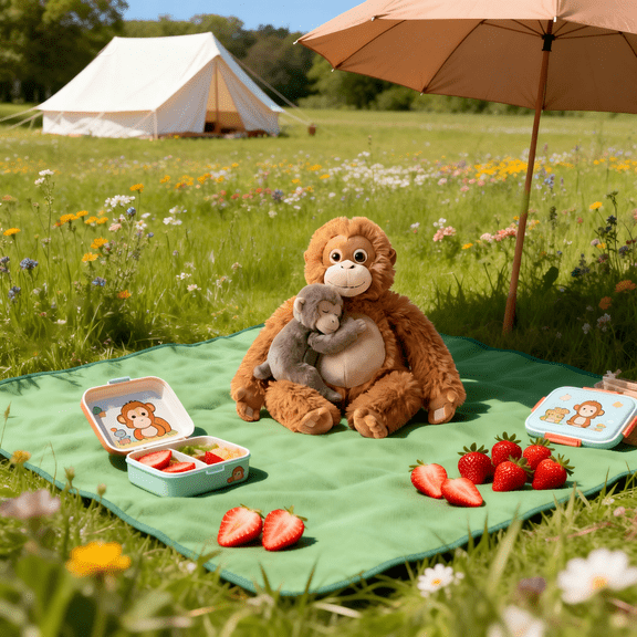 Large Orangutan Luxury Plush Have a Good and Peaceful Sleep Punch Monkey Plush Plush 13.77 Inch Super Soft & Huggable Monkey Stuffed Toy Holiday Birthday Gift