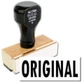 thumbnail image 1 of Large Original Rubber Stamp, Wooden Handle Rubber Stamp, Laser Engraved Dies, Impression Size 7/8" tall x 2-1/4”, Uses a Separate Stamp Pad, 1 of 10
