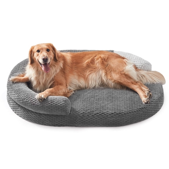 Dog Bed Medium Size Dogs Memory Foam With Washable Removable Cover ...