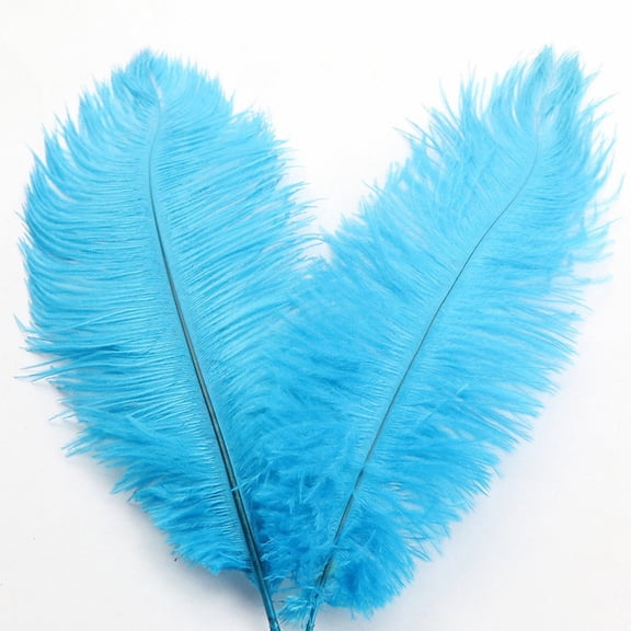 Large Ostrich Feathers Colorful Plumes For Wedding Centerpiece Flower Arrangement Home Decor(Blue)