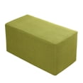 thumbnail image 1 of Large Ottoman Covers Rectangle Elastic Bench Cover Slipcovers Stretch Foot Stool Protector -Green B-40x140x40cm, 1 of 2