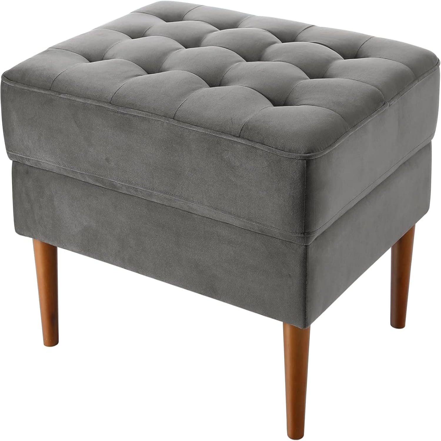 Large Ottoman Tufted Coffee Ottoman Room Oversized Upholstered Velvet ...
