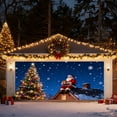 thumbnail image 1 of Large Outdoor Christmas Garage Door Cover and Truck Holiday Banner Decoration for Festive Home, 1 of 3