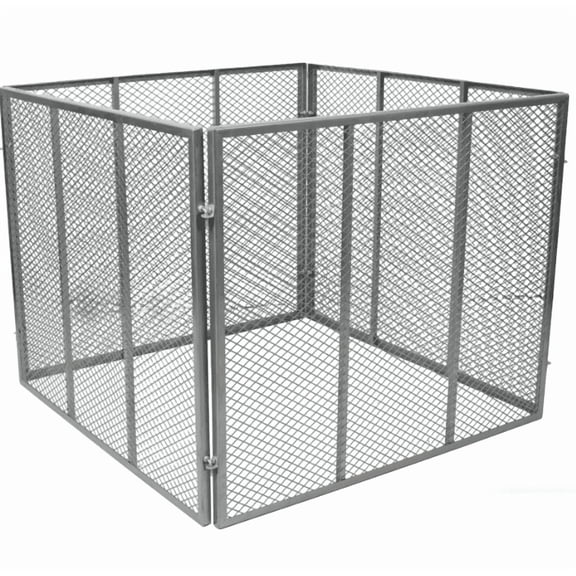 Large Outdoor Compost Bin, 172 Gallon Metal Wire Mesh Composter, Rust-Proof Coating Square Garden Compost Bin Easy to Assemble for Yard Leaves Kitchen Scraps