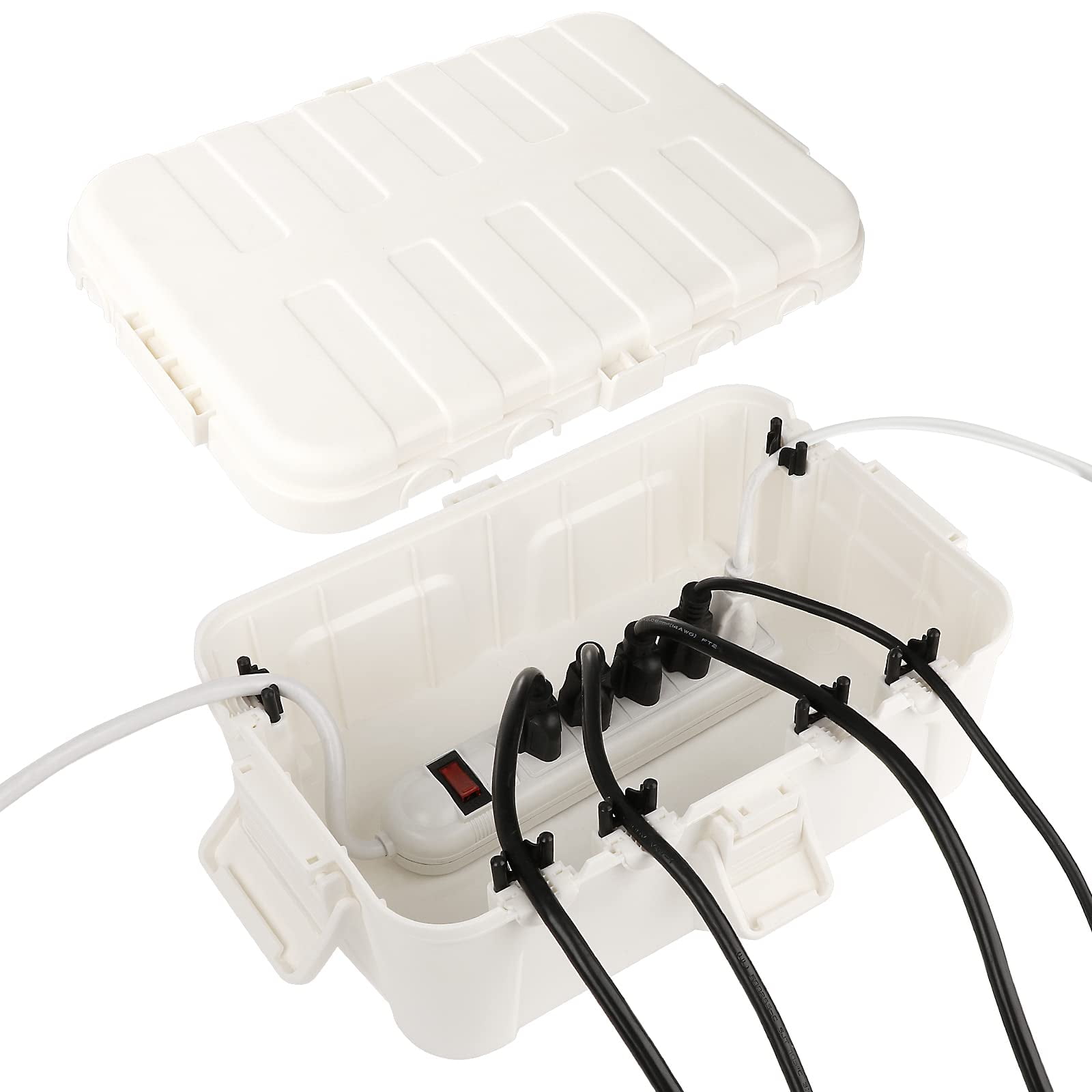 D-Line Outdoor Weatherproof Electrical Cable Box, IP54 Rated for Safe  Outdoor Use, Power Strip Enclosure