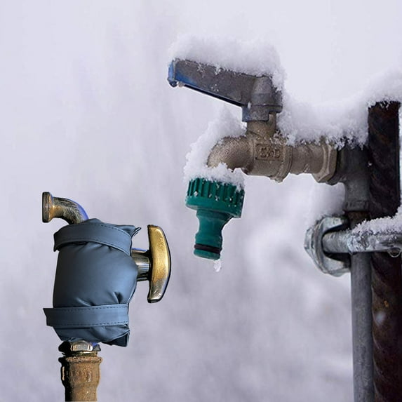 Large Outdoor Faucet Covers Insulated Protector For Winter Cold Weather Outside Cover Insulation Freezes From Freezing Spigot Faucet Socks