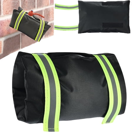 Large Outdoor Faucet Insulated Protector for Winter Cold Weather Outside Pipes Cover Insulation From Freezing Spicket Spigot Faucet Socks Antifreezes (Black&Green 9.8x7.1 Inch)