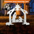 thumbnail image 1 of Large Outdoor Nativity Scene Lawn Sign 75X70X40Cm Hollow Board For Yard Display, 1 of 5