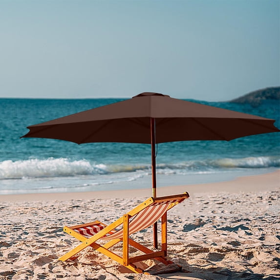 Large Outdoor Patio Umbrella 78.7 Inches 8 Ribs Market Table Umbrella,190T Heavy-Duty Rainproof UV Resistant Pool Umbrella,Umbrella Replacement Top Cover Replacement Canopy (Frame Not Included)