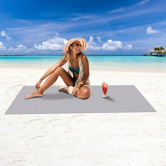 Large Outdoor Picnic Blanket | Waterproof Sand-Free Camping Mat | 140x100cm Family Beach Blanket for Parents & Kids | Easy Clean Travel Carpet