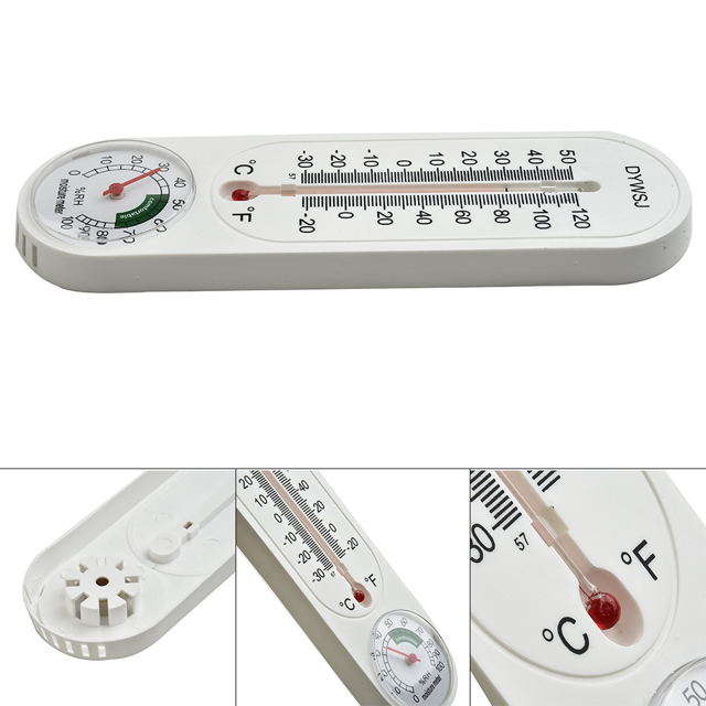 Mountable Large Outdoor Garden Hanging Analog Thermometer with Wall