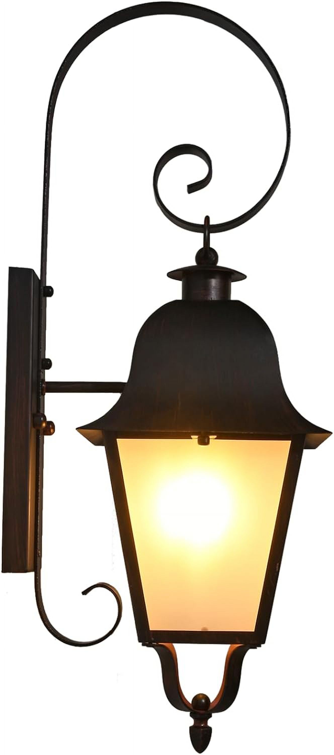 Large Outdoor Wall Light Vintage Front Porch Light with Frosted Glass
