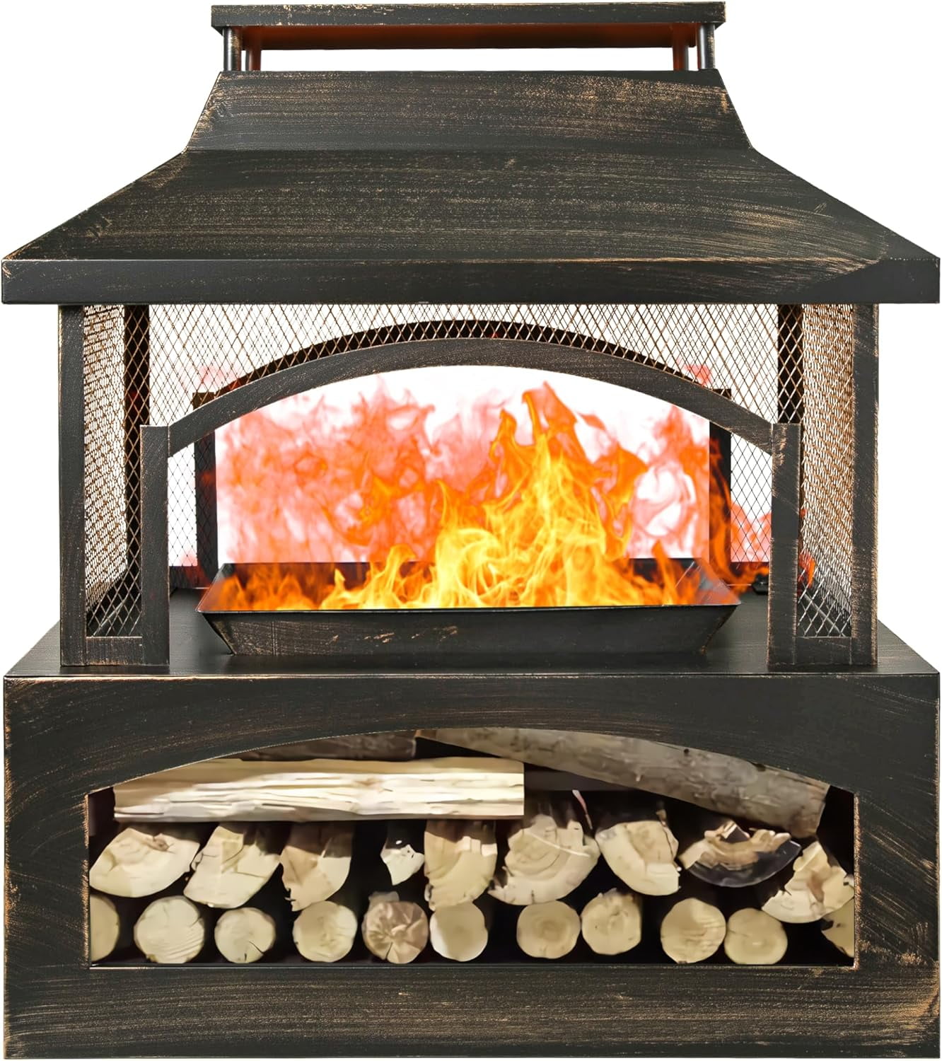 Zenstyle Barrone Fire Pit Outdoor Patio Garden Backyard Stove Firepit Brazier Fireplace Zenstyle Barrone Fire Pit Outdoor Patio Garden Backyard Stove Firepit Brazier Fireplace