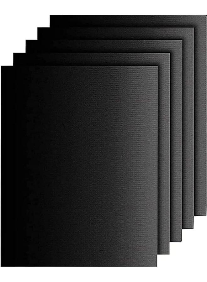 Large Oven Liners，5 PACK Heavy Duty Teflon Oven Liners,BBQ Grill Mats for Bottom of Oven for Gas, Baking Mat, Reusable