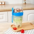 thumbnail image 1 of Large Overnight Oats Jar With Lid And Spoon Portable Oatmeal Milk Cup Meal Prep Container For Breakfast Work And Gym, 1 of 9