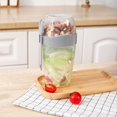 thumbnail image 1 of Large Overnight Oats Jar With Lid And Spoon Portable Oatmeal Milk Cup Meal Prep Container For Breakfast Work And Gym, 1 of 9