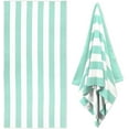 thumbnail image 1 of Large Oversized Beach Towel - 35 x 70 Inch Microfiber Pool Towel, Pink Striped Quick Dry Cabana Swim Towel, 1 of 6