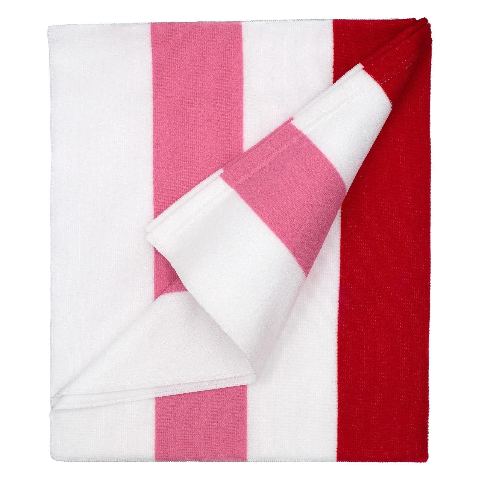 Large Oversized Beach Towel - Big Cotton 35 x 70 Inch Striped Pool Towel, Large Cabana Soft Swimming Towel for Adult Men Women,Chiffon (Pink)
