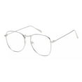 thumbnail image 1 of Large Oversized Geek Fashion Glasses Clear Lens Thin Metal Frame Nerd Glasses, 1 of 4