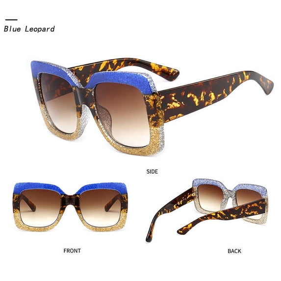 Large Oversized Square Luxury Sunglasses Gradient Lens Vintage Women Fashion New