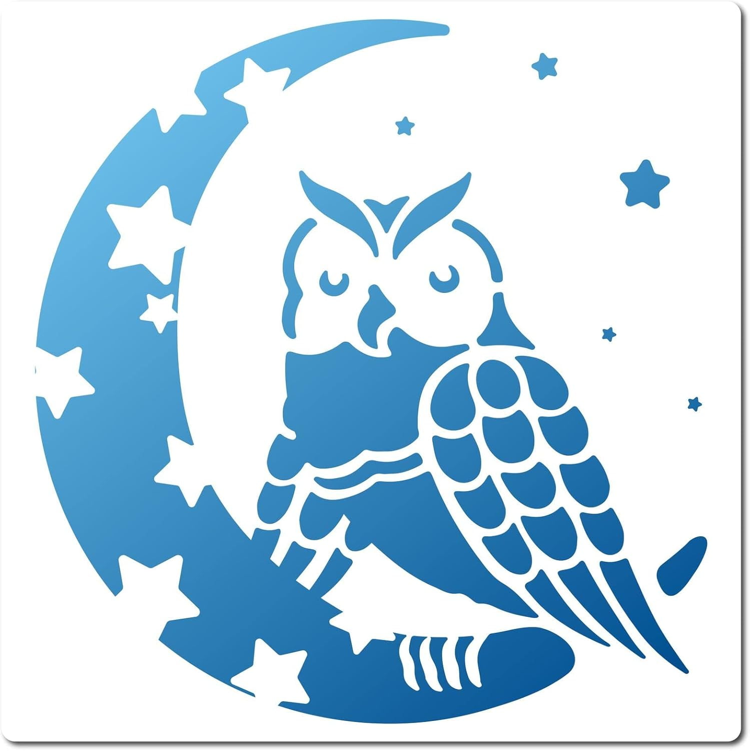 Large Owl Stencils 12x12 Inch Reusable Animal Stencil Template Signs ...