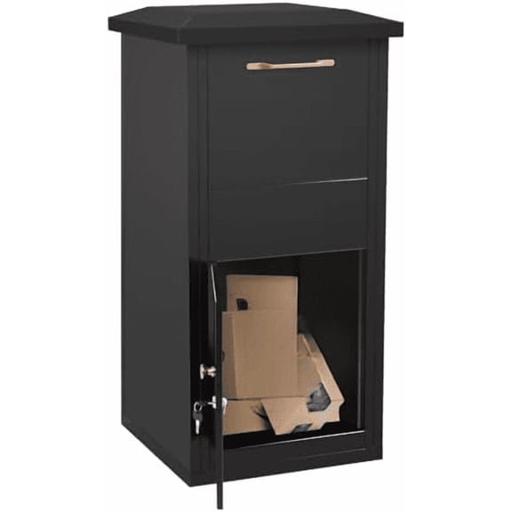 Large Package Delivery Boxes for Outside, 17.6" x 15.7" x 39", 2.7 ft3 Storage Parcel Drop Box with Lock, Anti-Theft Lockable Parcel Drop Boxes for Outside$$Tools & Hardware Other