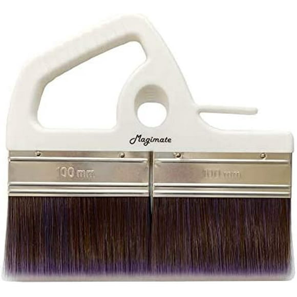 Large Paint Brush, 8 Inch, Wide Stain Brush for Floors, Doors, Wallpaper Paste and Decks, Soft Synthetic Filament with Ergonomic Handle White