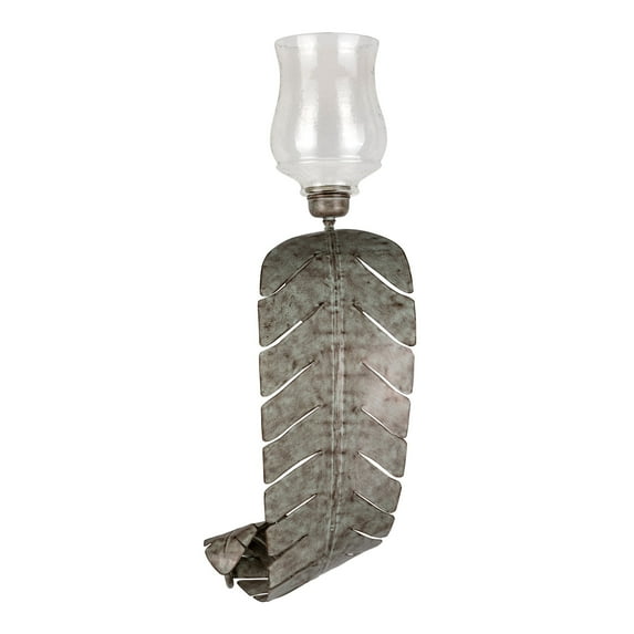 Large Palmetto Palm Leaf Wall Sconce