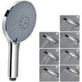 thumbnail image 1 of Large Panel 7-Mode Spray High Pressure Showerhead Universal Massage Showerhead ABS Chrome--, 1 of 5