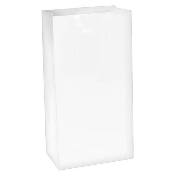 Large Paper Favor Bags White (12 Pack)