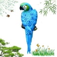 thumbnail image 1 of Large Parrot Wall Bird Statue Decor，Outdoor Indoor Figurine Tiki Bar Decorations Tree Sculpture ，Resin Animal Statue For Garden, Terrace, Lawn, Yard, 1 of 7