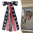 thumbnail image 1 of Large Patriotic Ribbon Bow, Red White & Blue Wreath Bow for 4th of July Decor, 1 of 9