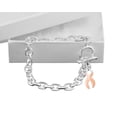 thumbnail image 1 of Large Peach Ribbon Chunky Charm Bracelets, 1 of 2