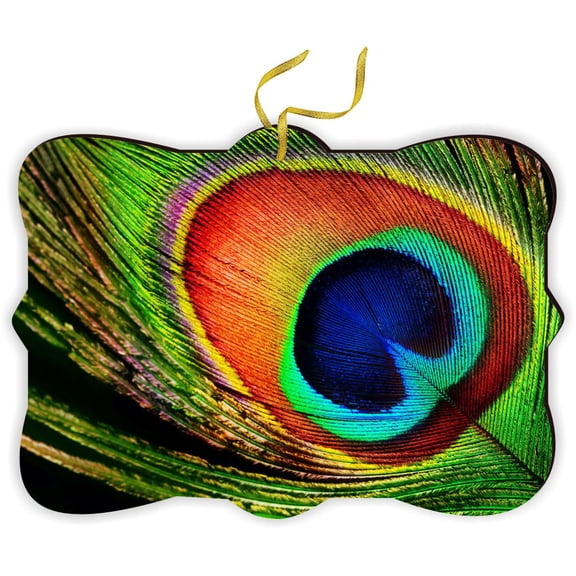 Large Peacock Feather Colorful - for Car Interior Rear View Mirror Hanger Car Accessories Interior Decoration Hanging Ornament Fancy Christmas Tree Ornament for Christmas