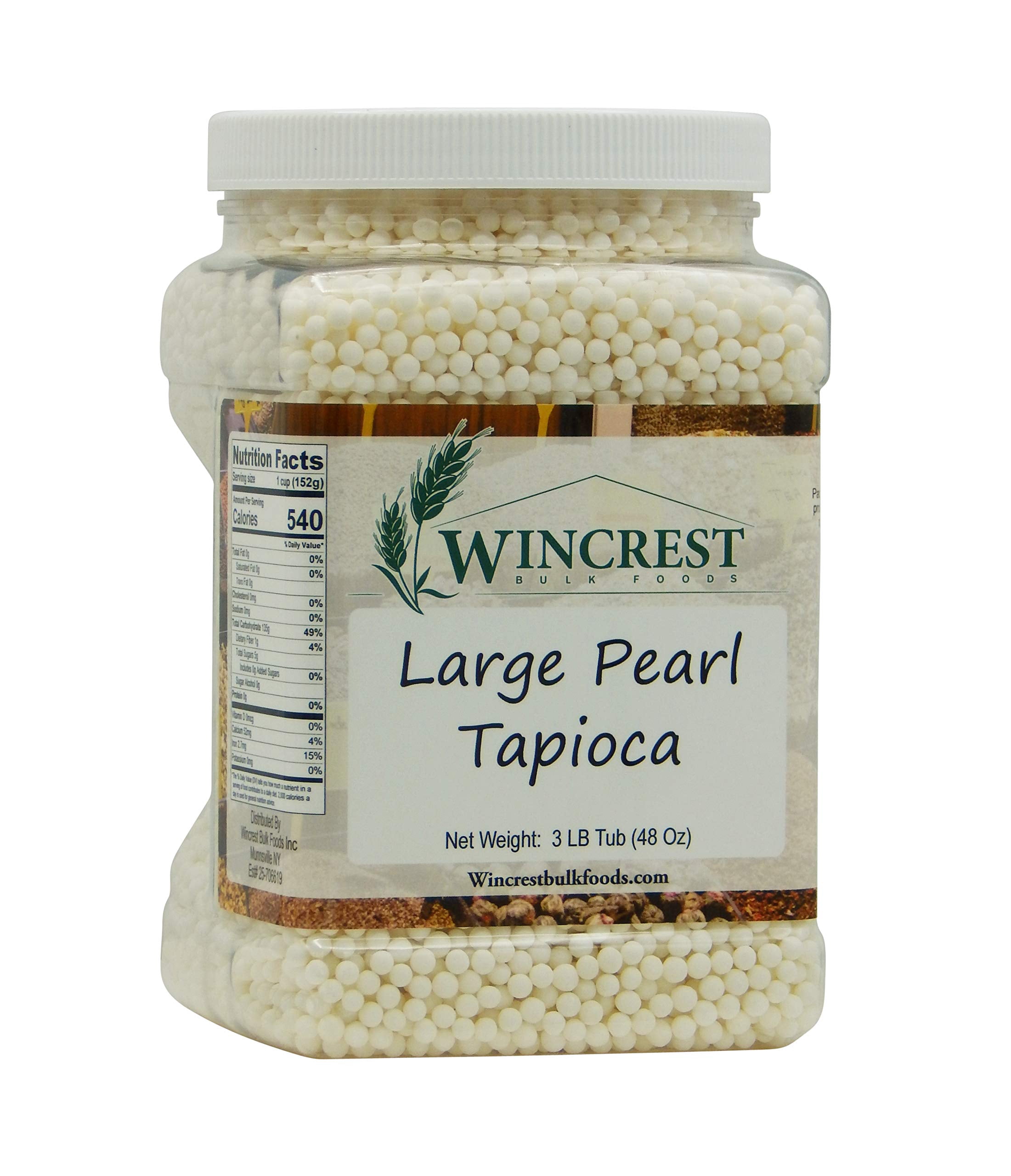 Rare Tapioca Large Pearl Tapioca - GGA1 3 Lb Tub - Walmart.com
