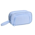 thumbnail image 1 of Large Pencil Case Big Capacity Pen Pouch With 3 Compartments Pencil Bag With Zipper Organizer Makeup Bag, 1 of 5