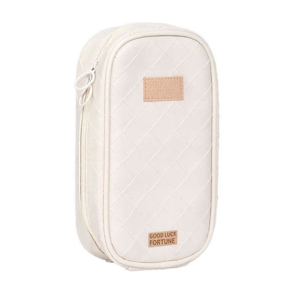 Pencil Case Pouch Box Cute Kawaii Large Capacity Aesthetic Zipper Pen Holder Organizer Bag for Office Workspace Supplies Desk Accessories Travel
