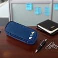 thumbnail image 1 of Large Pencil Case for Ki-ds, Blue Fabric Cute Sch-ool Supplies Pouch with Multiple Compartments & Zipper Closure, Stationery Organizer, 1 of 6