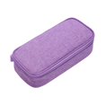 thumbnail image 1 of Large Pencil Case with Zipper, Big Capacity, Canvas Pencil Case, Pencil Bag for Student,Black, 1 of 6