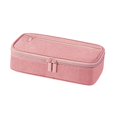 thumbnail image 1 of Large Pencil Case with Zipper, Big Capacity, Canvas Pencil Case, Pencil Bag for Student,Black, 1 of 6