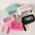 thumbnail image 1 of Large Pencil Pouch Knot Pencil Case Large Capacity Stationery Pencil Case Portable Desktop Cosmetic Bag Storage Bag, 1 of 8